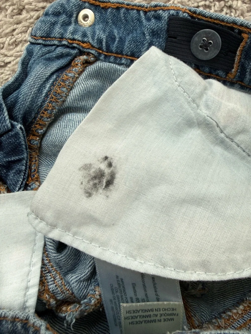 OshKosh B'gosh Denim Daisy Embroidered Shorts